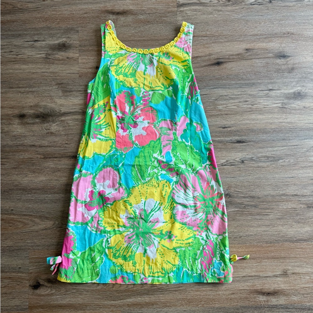 Lilly Pulitzer Delia Shorely Blue big flirt Sleeveless Dress 6